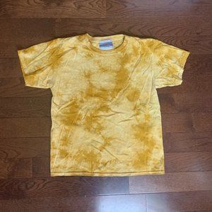 Urban Outfitters Yellow Tie-Dye Top